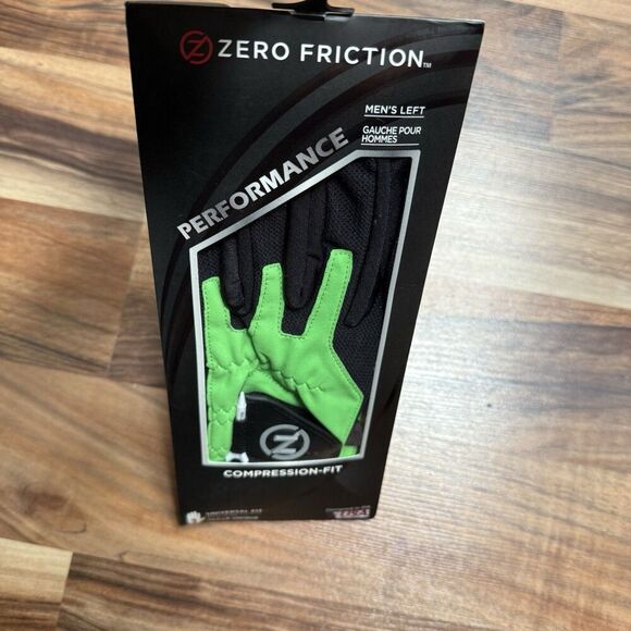 Zero Friction Performance Compression Fit Golf Glove One Size Men’s Left Green - Picture 2 of 3